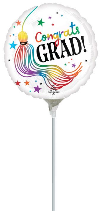 Grad Balloon 5-Pack - Congrats Grad Party Supplies - Image 1
