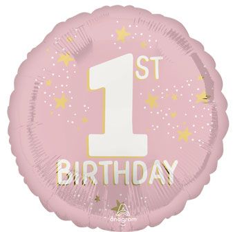 1st Birthday Balloon - 5-Pack - Image 1