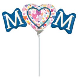 Mini Heart Sprinkled Pattern Balloon - Valentine's Day Decor - Image 1
