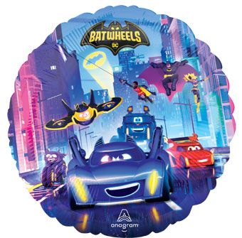 BATWHEELS Balloon 5-Pack - Batman & Cars - Image 1