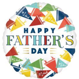 Varsity Dad Foil Balloon 18 Inch - Father's Day - Image 1