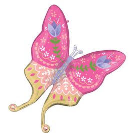 Spring Cheer Butterfly Foil Balloon 33 Inch - Image 1
