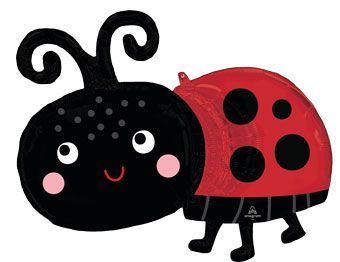 Happy Ladybug Balloon - 3-Pack - Image 1