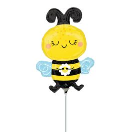 Happy Bee Balloon 18 Inch Foil - 5-Pack - Image 1