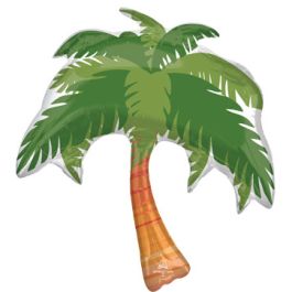 Tropical Beach Palm Tree Foil Balloon 33 Inch - Large Decor - Image 1