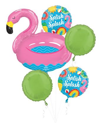 Pool Party Balloon Bouquet - 5-Piece Set - Image 1
