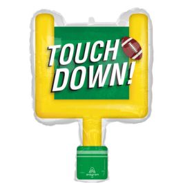 Football Touchdown Goalpost Balloon 28 Inch Foil - Image 1