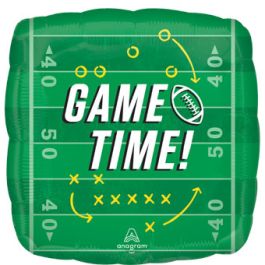 Football Game Time Foil Balloon Decoration - Sports Event - Image 1