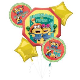 Minion Balloon Bouquet Foil - Despicable Me Character Balloons - Image 1