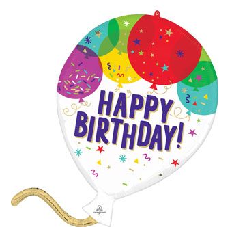 Happy Birthday Balloon 26" - 3-Pack - Image 1