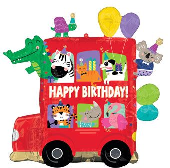 Party Bus Balloon - 3-Pack - Image 1