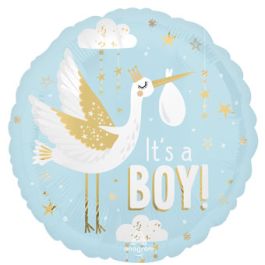 Special Delivery Baby Boy Balloon 18 Inch - 5-Pack - Image 1