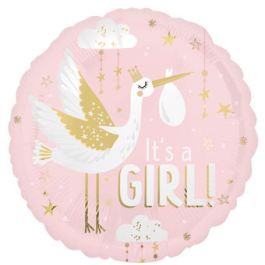 Special Delivery Baby Girl Foil Balloon 18 Inch - Image 1