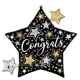 Congrats Star Foil Balloon 29 Inch - Celebration Decoration - Image 1