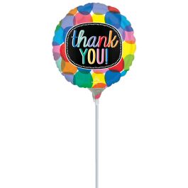 Thank You Foil Balloon 9 Inch - Round Shape - Image 1
