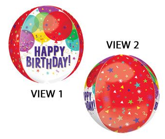 Happy Birthday Balloon 16" - 3-Pack - Image 1