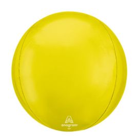 Vibrant Yellow ORBZ Foil Balloon 16 Inch - Image 1