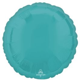 Vibrant Blue Round Foil Balloon 18 Inch - Image 1