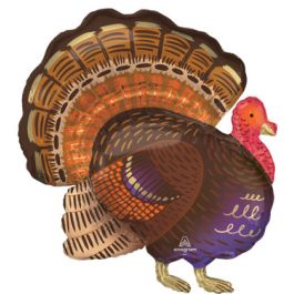 Thankful Turkey Balloon 32" - 3-Pack - Image 1