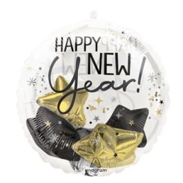 Happy New Year Balloon 20 Inch Foil - Celebration Kit - Image 1