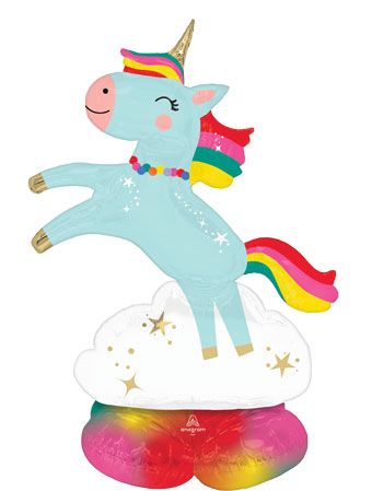 Unicorn Balloon 39" Foil - Birthday Party - Image 1
