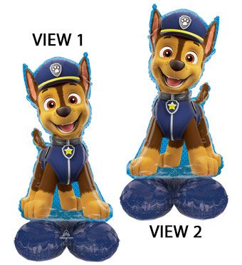 Paw Patrol Balloon 36" Foil - Chase Birthday Party - Image 1