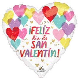 18 Inch Heart Foil Balloon - Valentine's Day Fiesta - Image 1