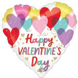 Heart Balloon 28 Inch Valentine's Day Foil Decoration - Image 1