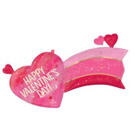 Valentine's Day Heart Balloon 37 Inch Foil Decoration - Image 1