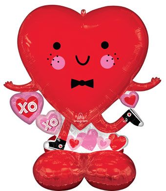 Happy Heart Balloon 43" - Valentine's Party - Image 1