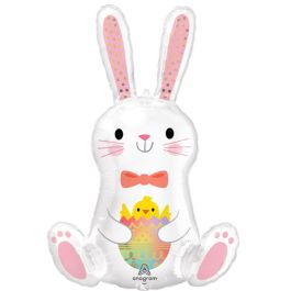 Love Bunny Chick Foil Balloon 33 Inch - Spring Decoration - Image 1