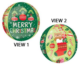 Merry Christmas Balloons - 3-Pack - Image 1