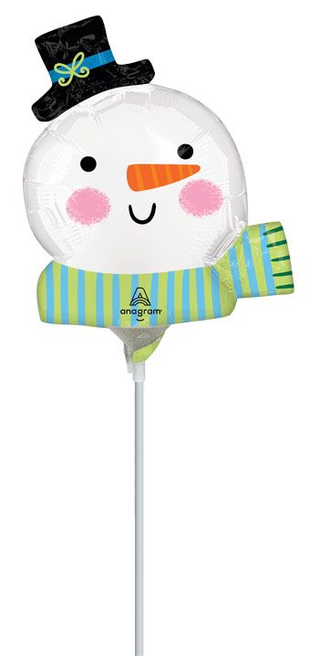 Snowman Balloons - 5-Pack - Image 1