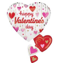 Heart Balloon Garland - Happy Valentine's Day Decor - Image 1