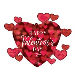 Valentine Heart Foil Balloon 29 Inch - Romantic Glow - Image 1