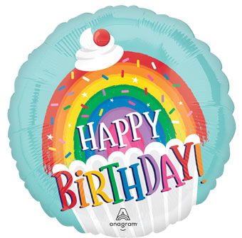 Rainbow Sprinkles Balloon - 5-Pack Birthday Party - Image 1