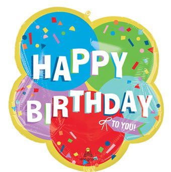 Happy Birthday Balloons - 3-Pack - Image 1