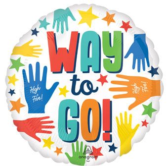 Way to Go! High Five Balloon - 5-Pack - Image 1