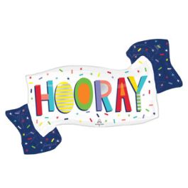 Hooray Foil Balloon 39 Inch - 1 Pack - Image 1