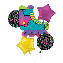 90s So Fly Star Balloon Bouquet - 90 Inch - Image 1