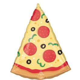 Pizza Balloon 29 Inch Foil Party Decoration - Image 1