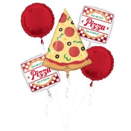 Pizza Bouquet Foil Balloons for Birthday Party Decor - Image 1