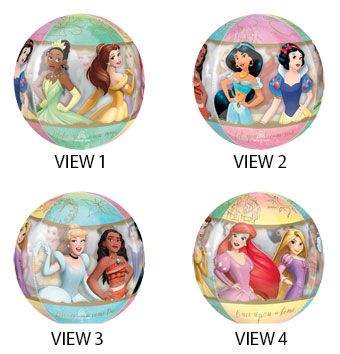 Disney Princess Balloons - 3-Pack 16 Inch - Image 1
