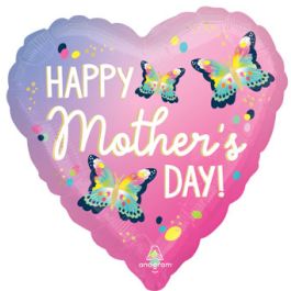18 Inch Heart Balloon - Mother's Day Flutter Bouquet - Image 1