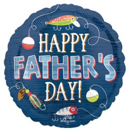 Father's Day Foil Balloon 18 Inch Round - Image 1