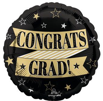 Congrats Grad Balloon - 5-Pack - Image 1