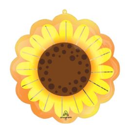Sunflower Foil Balloon 21 Inch Large Shape Decoration - Image 1