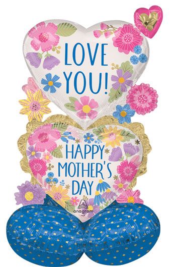 Mother's Day Balloon 33" Botanical Floral - Image 1