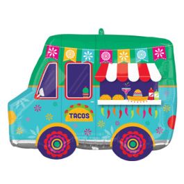Fiesta Taco Truck Foil Balloon 26 Inch - Image 1