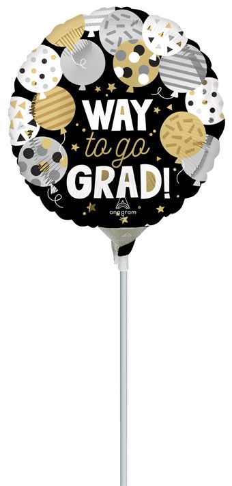 Graduation Balloon 5-Pack - Way to Go Grad - Image 1